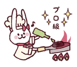 Cooking favorite rabbit. sticker #8748547