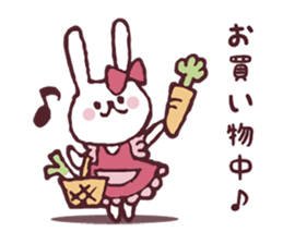 Cooking favorite rabbit. sticker #8748550