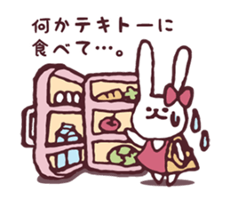 Cooking favorite rabbit. sticker #8748555