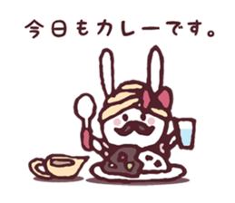 Cooking favorite rabbit. sticker #8748557