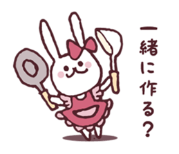 Cooking favorite rabbit. sticker #8748558