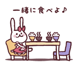 Cooking favorite rabbit. sticker #8748559