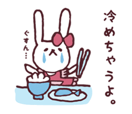 Cooking favorite rabbit. sticker #8748561