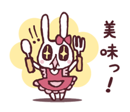 Cooking favorite rabbit. sticker #8748563