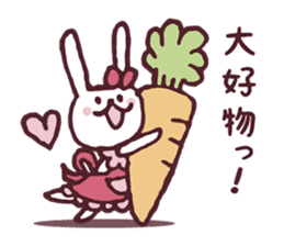 Cooking favorite rabbit. sticker #8748564