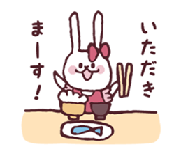 Cooking favorite rabbit. sticker #8748566