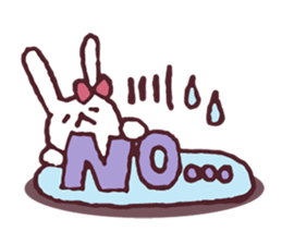 Cooking favorite rabbit. sticker #8748577