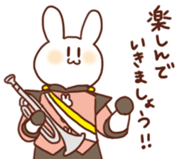 Usagi high school marching band club 2 sticker #8749113