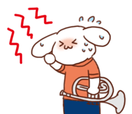 Usagi high school marching band club 2 sticker #8749118