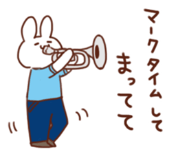 Usagi high school marching band club 2 sticker #8749123