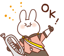 Usagi high school marching band club 2 sticker #8749134