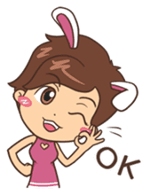 Punnie Bunny Girl sticker #8750339