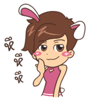 Punnie Bunny Girl sticker #8750346