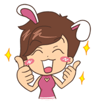 Punnie Bunny Girl sticker #8750358