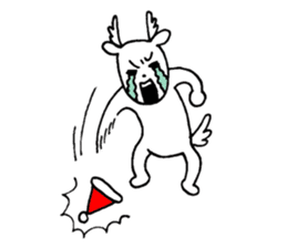 Christmas reindeer sticker #8750544