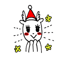 Christmas reindeer sticker #8750560