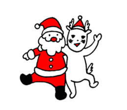 Christmas reindeer sticker #8750580