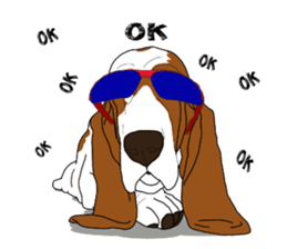 Basset hound 3 sticker #8751144