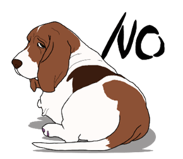 Basset hound 3 sticker #8751145