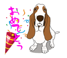 Basset hound 3 sticker #8751147