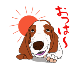 Basset hound 3 sticker #8751154
