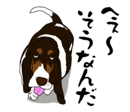 Basset hound 3 sticker #8751155
