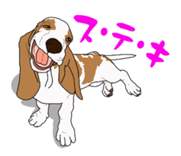 Basset hound 3 sticker #8751167