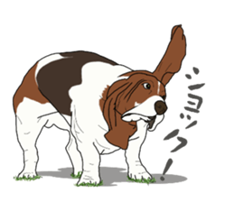 Basset hound 3 sticker #8751175