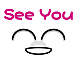 Cute Kaomoji-kun English sticker #8752423