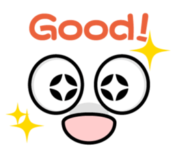 Cute Kaomoji-kun English sticker #8752424