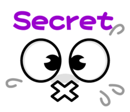 Cute Kaomoji-kun English sticker #8752432