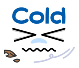 Cute Kaomoji-kun English sticker #8752437