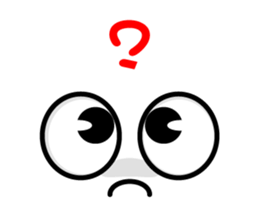 Cute Kaomoji-kun English sticker #8752446