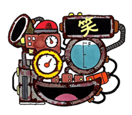 Worn-out New year's card Cavalcade. sticker #8752515