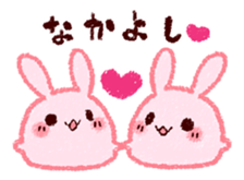 Sticker of love rabbit 2 sticker #8752596