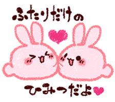 Sticker of love rabbit 2 sticker #8752597