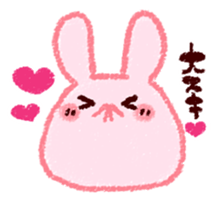 Sticker of love rabbit 2 sticker #8752605