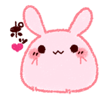 Sticker of love rabbit 2 sticker #8752607