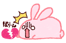 Sticker of love rabbit 2 sticker #8752611