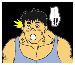 Bryan the muscle man RE sticker #8753139