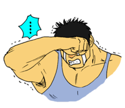 Bryan the muscle man RE sticker #8753143