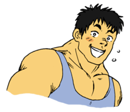 Bryan the muscle man RE sticker #8753144