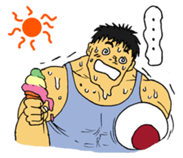 Bryan the muscle man RE sticker #8753148