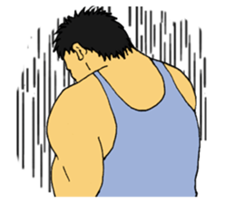 Bryan the muscle man RE sticker #8753163