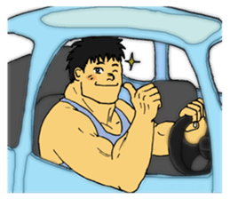 Bryan the muscle man RE sticker #8753169
