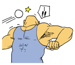 Bryan the muscle man RE sticker #8753176