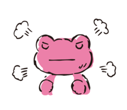 pickles the frog -written word version- sticker #8753184