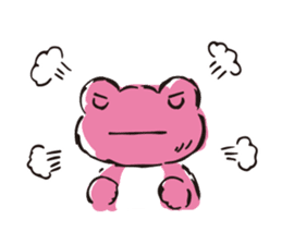 pickles the frog -written word version- sticker #8753184