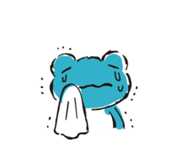 pickles the frog -written word version- sticker #8753210