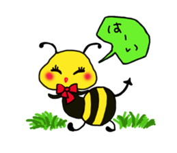 Easy to use honorific of bees Rin-chan sticker #8754059